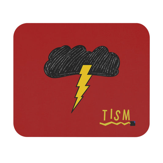 Copy of Storm Cloud Lightning Mouse Pad — Minimalist Yellow & Black Desk Mat