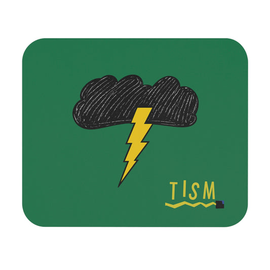 Copy of Storm Cloud Lightning Mouse Pad — Minimalist Yellow & Black Desk Mat